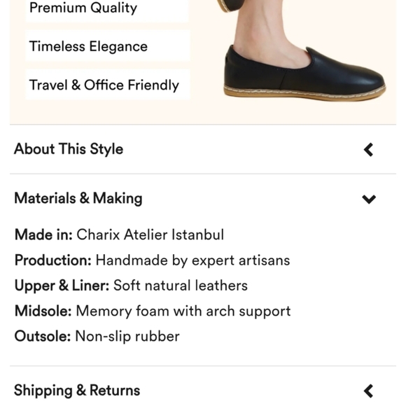 Charix Camel Black Leather Comfort Minimalist Loafer Slip On Womens Shoes 36/5 - Picture 11 of 12